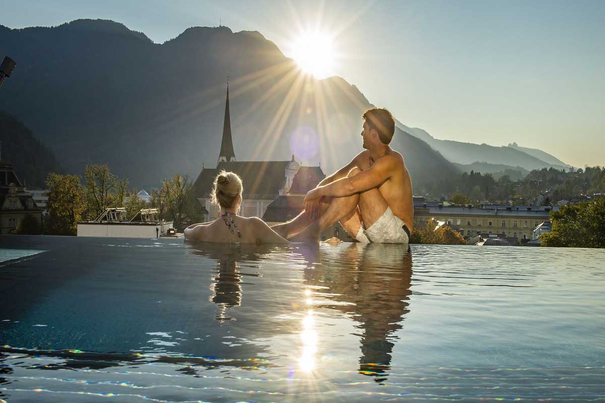 Attraktive Becken im Eurothermen-Resort  Bild: Eurothermen-Resort/Tourismusverband Bad Ischl