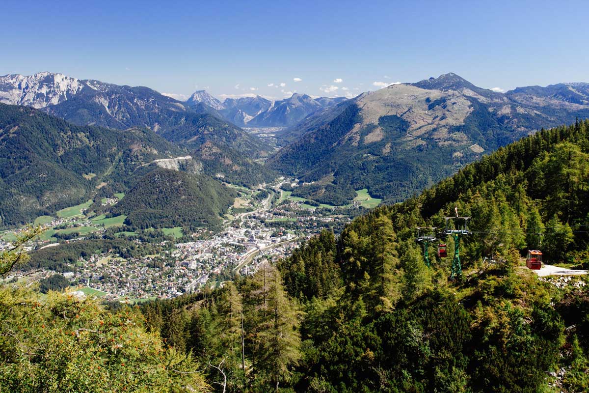 Blick von der Katrin auf Bad Isch  Bild: Leitner Daniel/Tourismusverband Bad Ischl