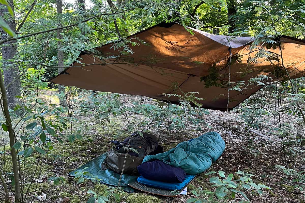 1200.498620 Kailo Nature Therapy Tarp im Wald Retreat Brandenburg 6b495f original 1693379371