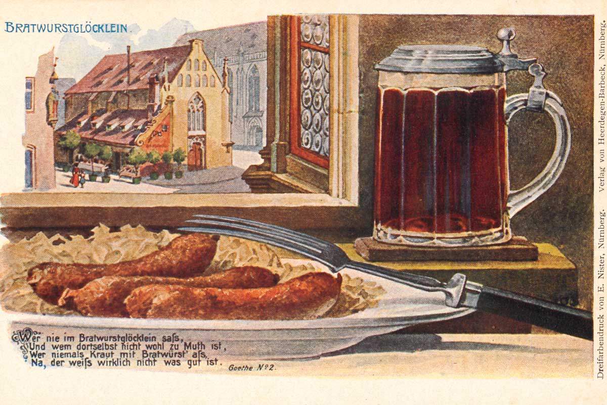 Herbstliche Genüsse im Urlaubsland Franken  Bratwurst aus Nürnberg