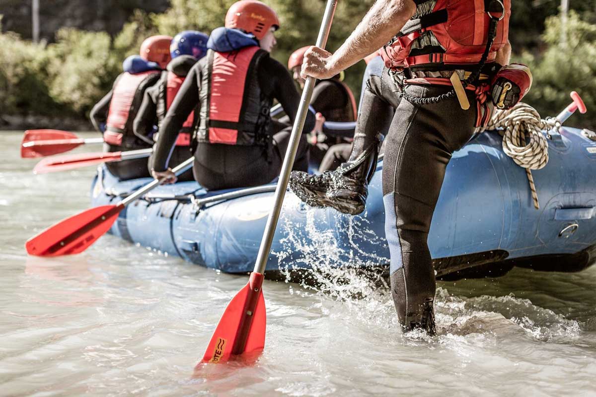 Rafting in der Innschlucht  Bild: Biss PR