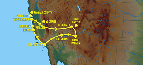 Rundreise westliche USA  (c) Mauiva