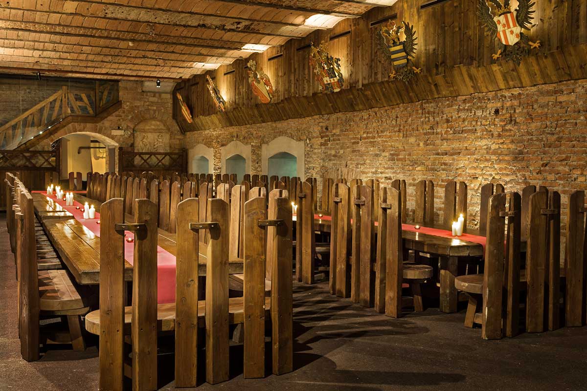 Biermythos Starlenberg: Der Rittersaal - Ort für viele Veranstaltungen  Bild: Brauerei Starkenberg