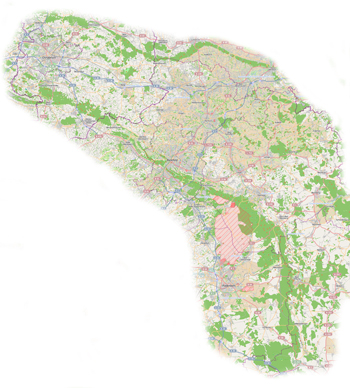 Karte Teutoburger Wald-Wiehengebirge zum vergrößern anklicken Karte Teutoburger Wald-Wiehengebirge zum vergrößern anklicken
