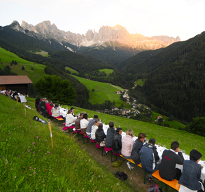 Die Berglertafel in Tiers (c) FVA Tiers